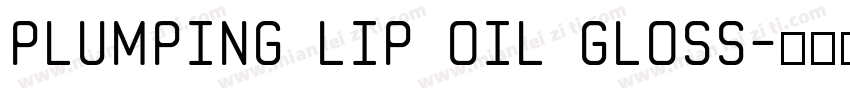 PLUMPING LIP OIL GLOSS字体转换